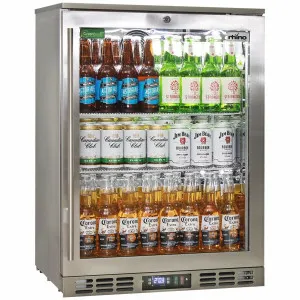 Rhino 129L Stainless Steel Bar Fridge with Heated Glass SG1R-HDQ by Rhino, a Refrigerators, Freezers for sale on Style Sourcebook