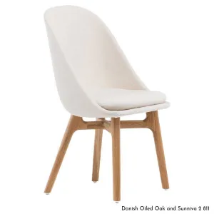 De La Espada Solo Wide Dining Chair in Oak Timber - Upholstery Range A 750SKA by De La Espada, a Chairs for sale on Style Sourcebook