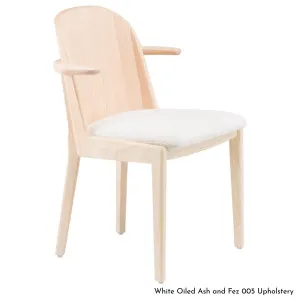 De La Espada Twenty Five Dining Armchair in Ash Timber - Upholstery A 680AA by De La Espada, a Chairs for sale on Style Sourcebook