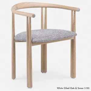 De La Espada Elliot Dining Chair in Oak Timber - Upholstery Range A - 050KA by De La Espada, a Chairs for sale on Style Sourcebook