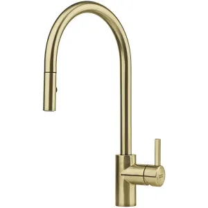 Franke Eos Neo Pull-Out Tap Gold TA9601GD by Franke, a Kitchen Taps & Mixers for sale on Style Sourcebook