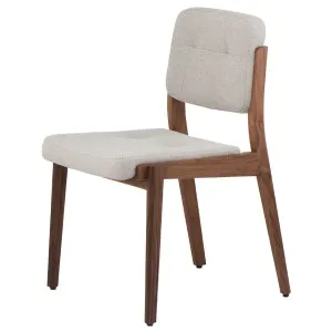 De La Espada Capo Dining Chair - Danish Oiled Walnut and Sunniva 717 Upholstery 780DOWSUNNIVA717 by De La Espada, a Chairs for sale on Style Sourcebook