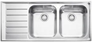 Franke Neptune Double Bowl Sink with Left Hand Drainer NEX621LHD by Franke, a Kitchen Sinks for sale on Style Sourcebook
