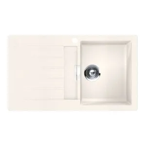 Abey Shock Signus Single Right Hand Bowl Sink with Drainer - Polaris D100WR by Abey, a Kitchen Sinks for sale on Style Sourcebook