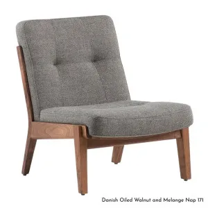 De La Espada Capo Lounge Chair in Walnut Timber - Upholstery Range A 781WA by De La Espada, a Chairs for sale on Style Sourcebook