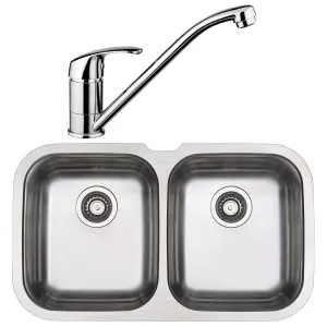 Blanco Double Bowl Undermount Sink and Tap NIAGARAU2D-BT489 by Blanco, a Kitchen Sinks for sale on Style Sourcebook