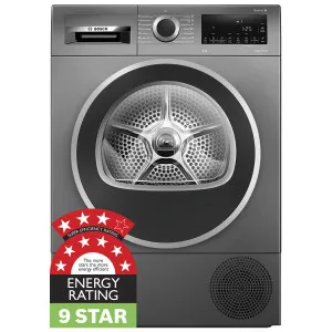 Bosch Series 6 8kg Heat Pump Dryer Graphite WQG235DRAU by Bosch, a Washing Machines & Dryers for sale on Style Sourcebook