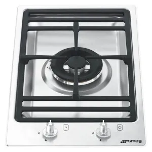 Smeg 30cm Classic Aesthetic Natural Gas Cooktop PGA31G-1 by Smeg, a Cooktops for sale on Style Sourcebook