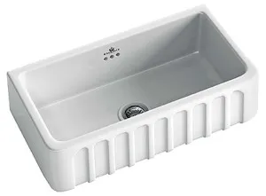 Abey Chambord Louis Large Single Bowl Fireclay Sink LOUIS-2W by Abey, a Kitchen Sinks for sale on Style Sourcebook