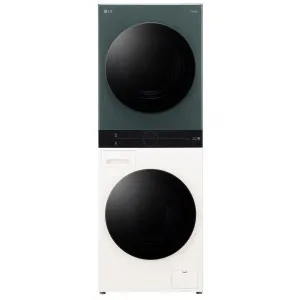 LG 12kg/9kg WashTower All-In-One Stacked Washer Dryer Forest Green and Beige WWT-1209FGB by LG, a Washing Machines & Dryers for sale on Style Sourcebook