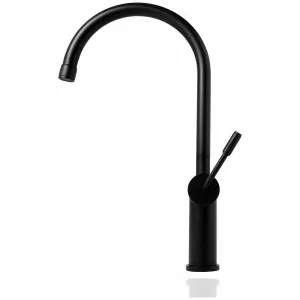 Titan Gooseneck Kitchen Mixer Tap Model 2 Black Steel TTBS2 by Titan, a Kitchen Taps & Mixers for sale on Style Sourcebook