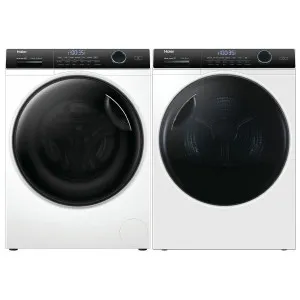 Haier 8.5kg Front Load Washing Machine with Steam & 8kg Heat Pump Dryer Laundry Package HWF85AN1HDHP80AN1 by Haier, a Washing Machines & Dryers for sale on Style Sourcebook