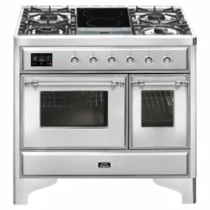 ILVE Majestic 100cm Freestanding Dual Fuel Oven/Stove MD10IDNE3SSC by Ilve, a Ovens for sale on Style Sourcebook