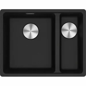 Franke Maris 340/150mm 1 and 1/2 Bowl Right Topmount Sink with Extension Drainer Onyx MRG660-SBRONFPC by Franke, a Kitchen Sinks for sale on Style Sourcebook
