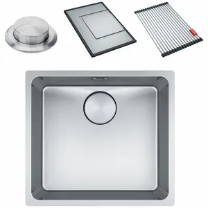 Franke Mythos 450mm Single Bowl Undermount Sink with Accessories MYX110-45FPC by Franke, a Kitchen Sinks for sale on Style Sourcebook