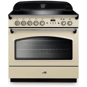 Falcon 90cm Classic FX Induction Freestanding Oven/Stove Cream and Chrome CLA90FXEICR-CH by Falcon, a Ovens for sale on Style Sourcebook