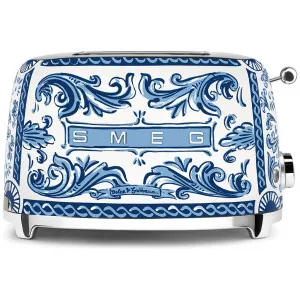 Smeg 50s Style 2-Slice Toaster Dolce & Gabbana Blu Mediterraneo TSF01DGBAU by Smeg, a Small Kitchen Appliances for sale on Style Sourcebook