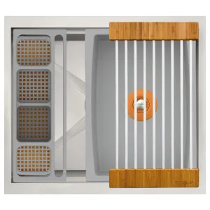 The Galley Ideal WashStation 2C Wash Kit Bamboo IWA-2-C-BA by The Galley, a Kitchen Sinks for sale on Style Sourcebook