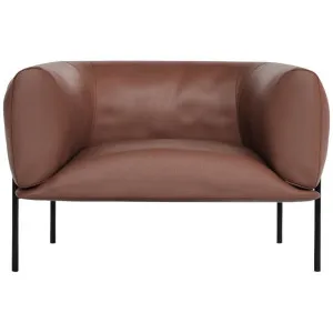 Molinari Rondo Armchair - Club Leather Brown RDOARMCHL4C072 by Molinari, a Chairs for sale on Style Sourcebook
