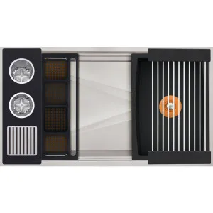 The Galley Ideal WashStation 3S Wash Kit Graphite IWA-3-S-GT by The Galley, a Kitchen Sinks for sale on Style Sourcebook