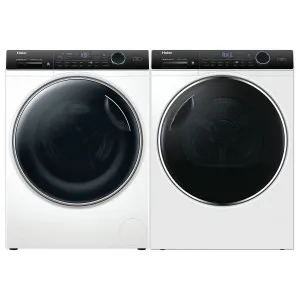 Haier 10kg Front Load Washing Machine with UV Protect & 9kg Heat Pump Dryer with Steam Refresh Laundry Package HWF10AN1HDHP90AN1 by Haier, a Washing Machines & Dryers for sale on Style Sourcebook