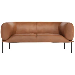 Molinari Rondo 2 Seater Max Sofa - Nobilis Leather Brown RDO2SFL8N04 by Molinari, a Sofas for sale on Style Sourcebook
