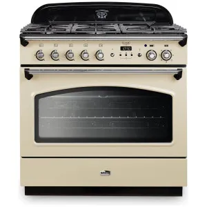 Falcon 90cm Classic FX Stone Cream-Chrome Dual Fuel Freestanding Oven CLA90FXDFCR-CH by Falcon, a Ovens for sale on Style Sourcebook