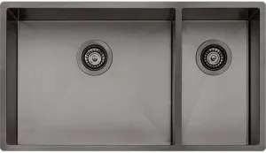 Oliveri Spectra 1 and 1/2 Bowl Sink Gun Metal SB35GM by Oliveri, a Kitchen Sinks for sale on Style Sourcebook