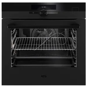 AEG 60cm Pyrolytic Built-In Oven with SteamCrisp - Matte Black BSK97733PT by AEG, a Ovens for sale on Style Sourcebook