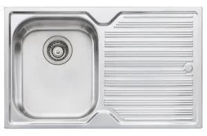 Oliveri Diaz Single Bowl Topmount Sink with Right Hand Drainer DZ121NTH by Oliveri, a Kitchen Sinks for sale on Style Sourcebook