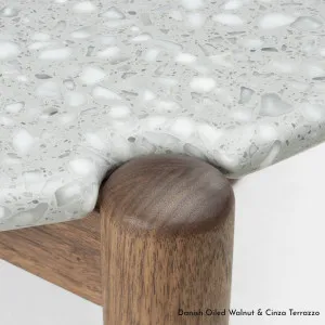 De La Espada Sidekicks Medium Coffee Table with Terrazzo Top and Walnut Timber 456MMW by De La Espada, a Side Table for sale on Style Sourcebook