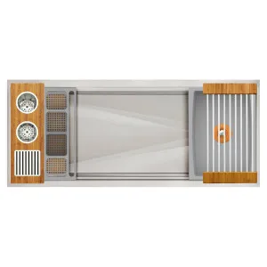 The Galley Ideal WashStation 4S Wash Kit Bamboo IWA-4-S-BA by The Galley, a Kitchen Sinks for sale on Style Sourcebook