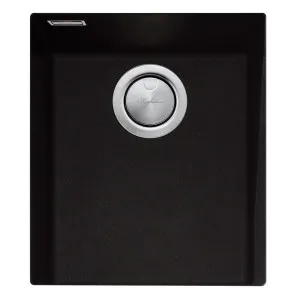 Oliveri Santorini Standard Single Bowl Undermount Sink Black ST-BL1530U-OF by Oliveri, a Kitchen Sinks for sale on Style Sourcebook