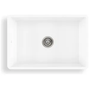 Oliveri Sicily Fireclay Farmhouse Undermount Sink White SC-WH1982U by Oliveri, a Kitchen Sinks for sale on Style Sourcebook