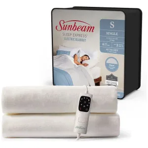 Sunbeam Sleep Express Electric Single Blanket BLE4821 by Sunbeam, a Blankets & Throws for sale on Style Sourcebook