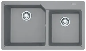 Franke Urban Granite 1 and 3/4 Bowl Topmount Sink Stone Grey UBG220-86SG by Franke, a Kitchen Sinks for sale on Style Sourcebook