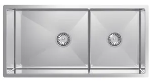 Abey Piazza 1 and 3/4 Square Bowl Sink Stainless Steel CR500D by Abey, a Kitchen Sinks for sale on Style Sourcebook