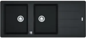 Franke Basis Double Bowl Reversible Drainer Sink BFG621ONYX by Franke, a Kitchen Sinks for sale on Style Sourcebook