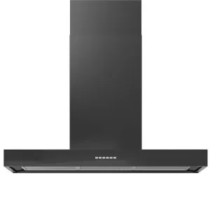 ILVE 90cm Matte Graphite Black Wall Mounted Canopy Rangehood AGK90MG by Ilve, a Rangehoods for sale on Style Sourcebook
