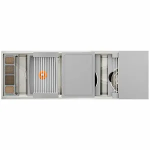 The Galley Ideal Work & Wash Station 5D Grey Resin IWW-5-D-GR by The Galley, a Kitchen Sinks for sale on Style Sourcebook