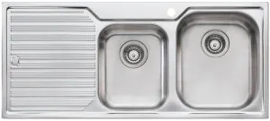 Oliveri Diaz 1 and 3/4 Bowl Left Hand Drainer Topmount Sink DZ112 by Oliveri, a Kitchen Sinks for sale on Style Sourcebook