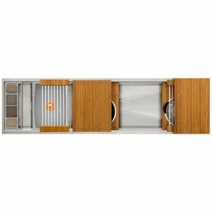 The Galley Ideal Work & Wash Station 6D Bamboo IWW-6-D-BA by The Galley, a Kitchen Sinks for sale on Style Sourcebook