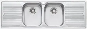 Oliveri Diaz Double Bowl Double Drainer Topmount Sink DZ153 by Oliveri, a Kitchen Sinks for sale on Style Sourcebook