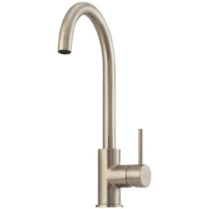 Oliveri Venice Goose Neck Mixer Tap Brushed Nickel VE520FBN by Oliveri, a Kitchen Taps & Mixers for sale on Style Sourcebook