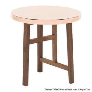 De La Espada Trio Side Table with Copper Top - Ash Base 754SPA by De La Espada, a Side Table for sale on Style Sourcebook