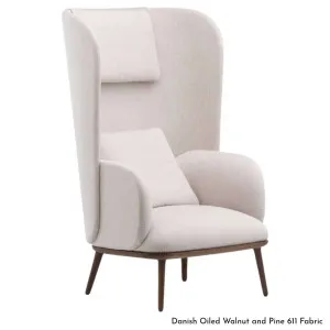 De La Espada Blanche Bergere Chair in Walnut Timber - Upholstery A - 105WA by De La Espada, a Chairs for sale on Style Sourcebook