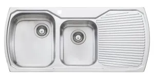 Oliveri Monet 1 and 3/4 Bowl Right Hand Drainer Sink MO711.1TH by Oliveri, a Kitchen Sinks for sale on Style Sourcebook