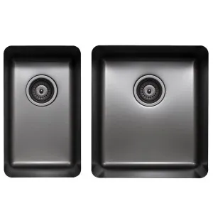 Titan Small and Medium Bowl Sink Gunmetal TSGM2840 by Titan, a Kitchen Sinks for sale on Style Sourcebook