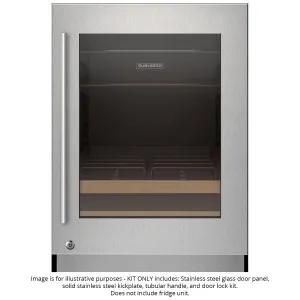 Sub-Zero Stainless Steel Door Panel Kit Tubular Handle with Lock for Right Hinge Cabinet 9029032 by Sub-Zero, a Refrigerators, Freezers for sale on Style Sourcebook