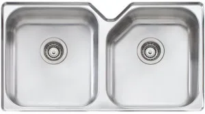 Oliveri Nu-Petite Double Bowl Undermount Sink NP63U by Oliveri, a Kitchen Sinks for sale on Style Sourcebook